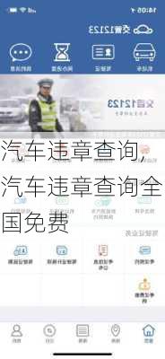 汽车违章查询,汽车违章查询全国免费