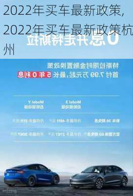 2022年买车最新政策,2022年买车最新政策杭州