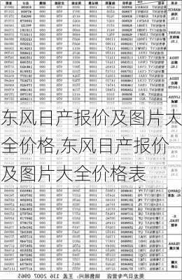 东风日产报价及图片大全价格,东风日产报价及图片大全价格表