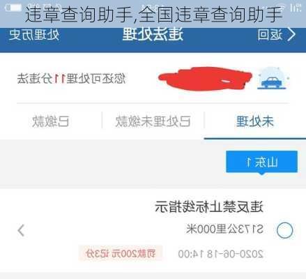 违章查询助手,全国违章查询助手