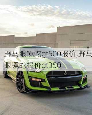 野马眼镜蛇gt500报价,野马眼镜蛇报价gt350