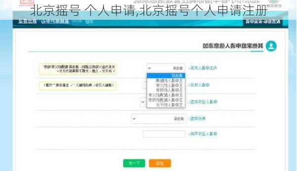 北京摇号 个人申请,北京摇号个人申请注册