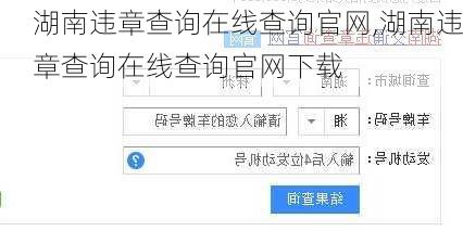 湖南违章查询在线查询官网,湖南违章查询在线查询官网下载