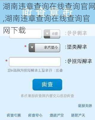 湖南违章查询在线查询官网,湖南违章查询在线查询官网下载