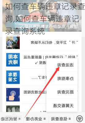 如何查车辆违章记录查询,如何查车辆违章记录查询系统