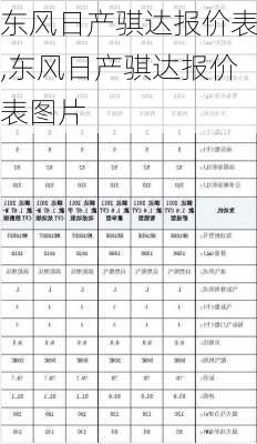 东风日产骐达报价表,东风日产骐达报价表图片