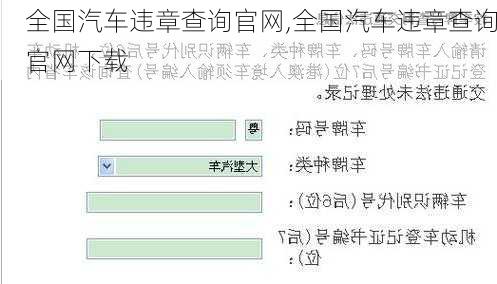 全国汽车违章查询官网,全国汽车违章查询官网下载