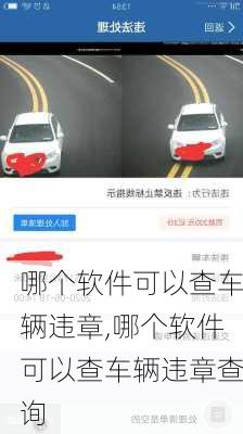 哪个软件可以查车辆违章,哪个软件可以查车辆违章查询