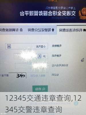 12345交通违章查询,12345交警违章查询