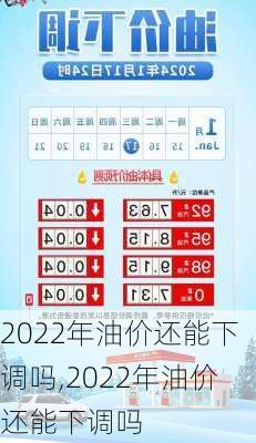 2022年油价还能下调吗,2022年油价还能下调吗