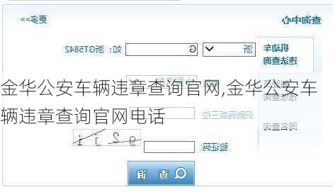 金华公安车辆违章查询官网,金华公安车辆违章查询官网电话