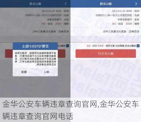 金华公安车辆违章查询官网,金华公安车辆违章查询官网电话