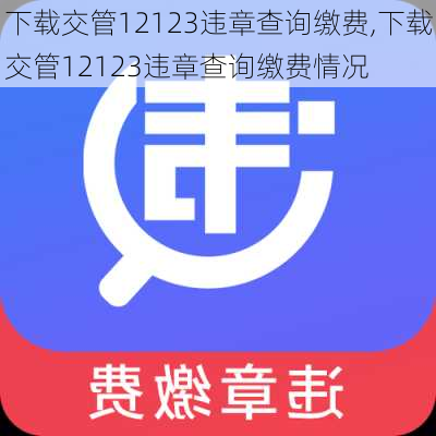 下载交管12123违章查询缴费,下载交管12123违章查询缴费情况