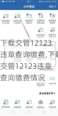 下载交管12123违章查询缴费,下载交管12123违章查询缴费情况