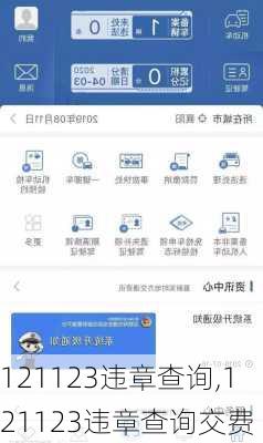 121123违章查询,121123违章查询交费