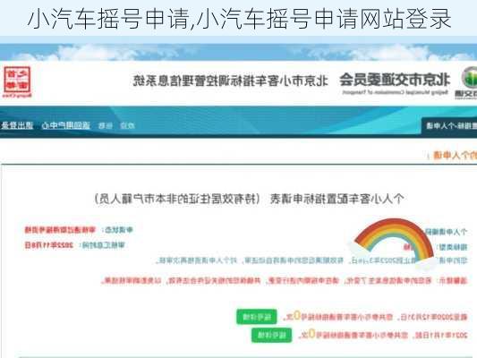 小汽车摇号申请,小汽车摇号申请网站登录