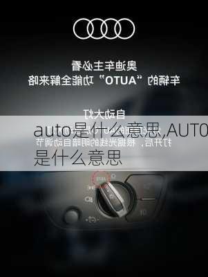 auto是什么意思,AUT0是什么意思