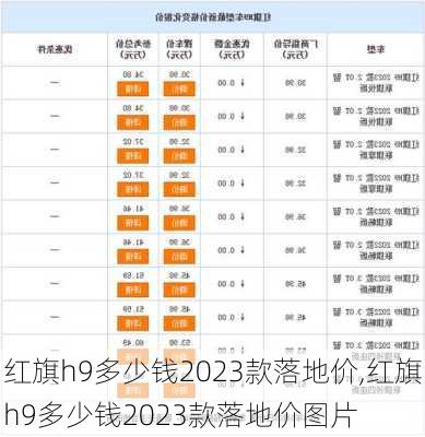 红旗h9多少钱2023款落地价,红旗h9多少钱2023款落地价图片