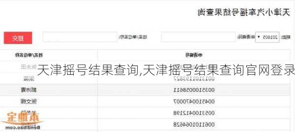 天津摇号结果查询,天津摇号结果查询官网登录