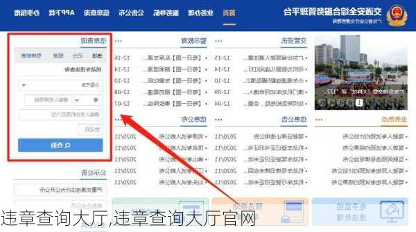 违章查询大厅,违章查询大厅官网