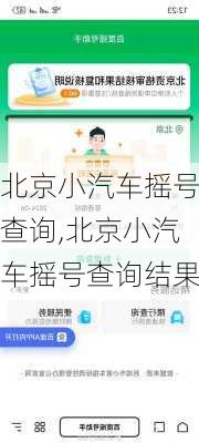 北京小汽车摇号查询,北京小汽车摇号查询结果